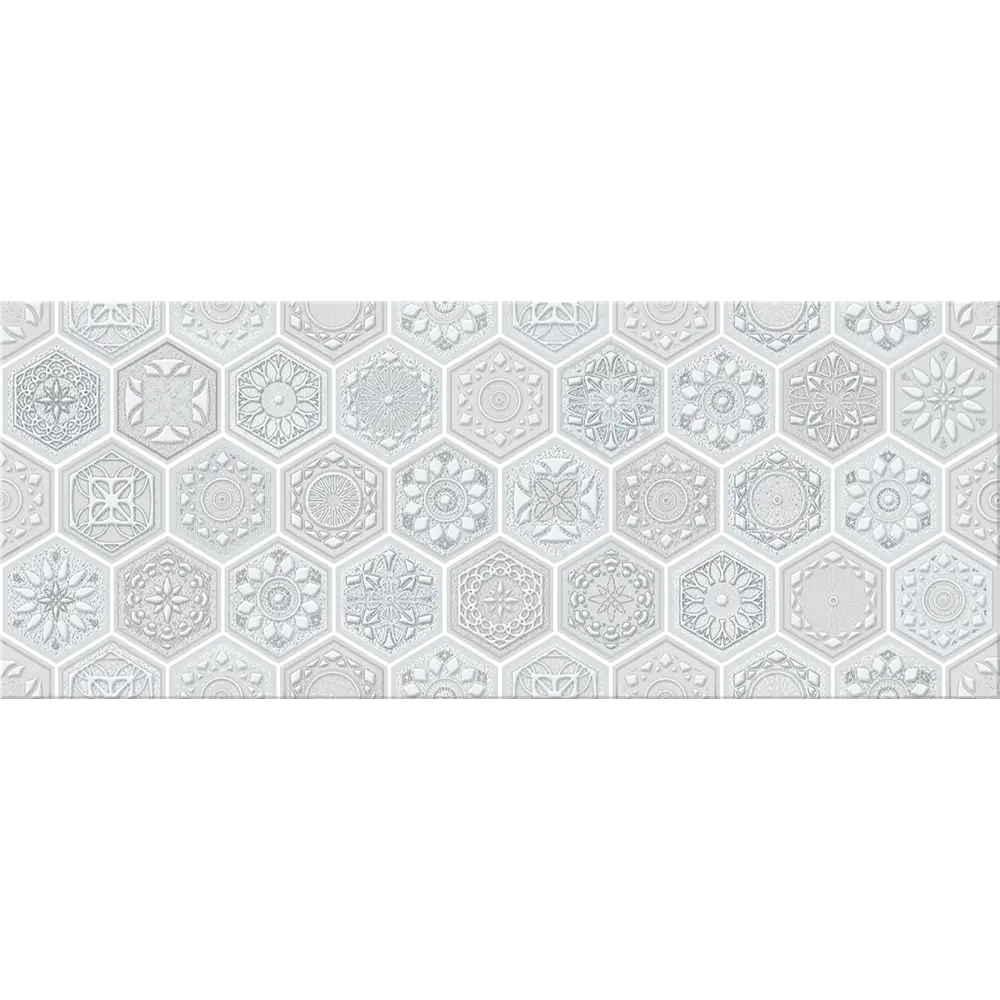 Декор настенный Azori Riviera Favo 20.1x50.5 см матовый 1.3 м² цвет серый STLM-2038456