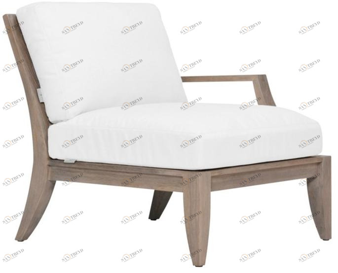 JANUS et Cie Правый / левый модуль из тика для модульного дивана Relais sun-id-1376825