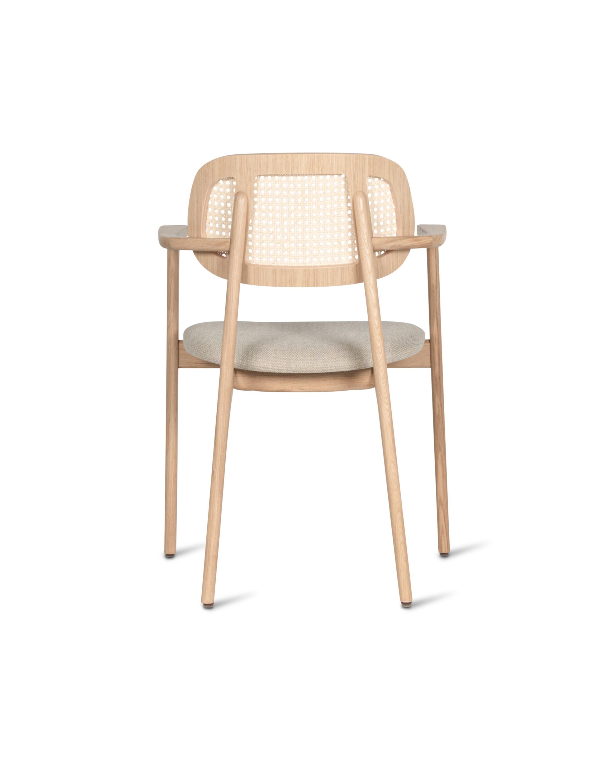 Дубовый стул с подлокотниками и мягким сиденьем Vincent sheppard Titus ARCH-00146418 - Вид №11