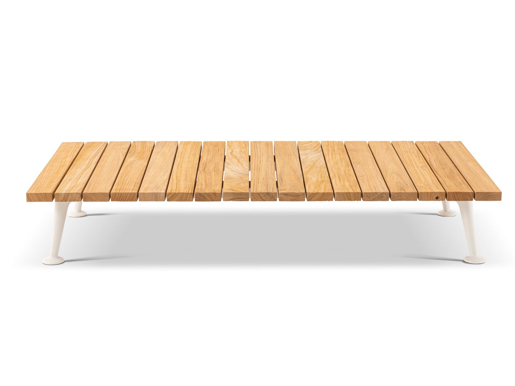 Прямоугольный журнальный столик из алюминия и дерева CASSINA ARCH-00117643 - Вид №1