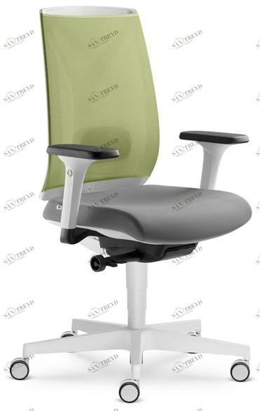 LD Seating Офисный стул с регулируемой высотой из ткани с подлокотниками Leaf 504-sya