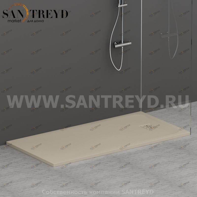 DP16080503 Душевой поддон 160х80 см цвет Жемчужина Globo DOCCIAPIETRA Италия Ceramica Globo