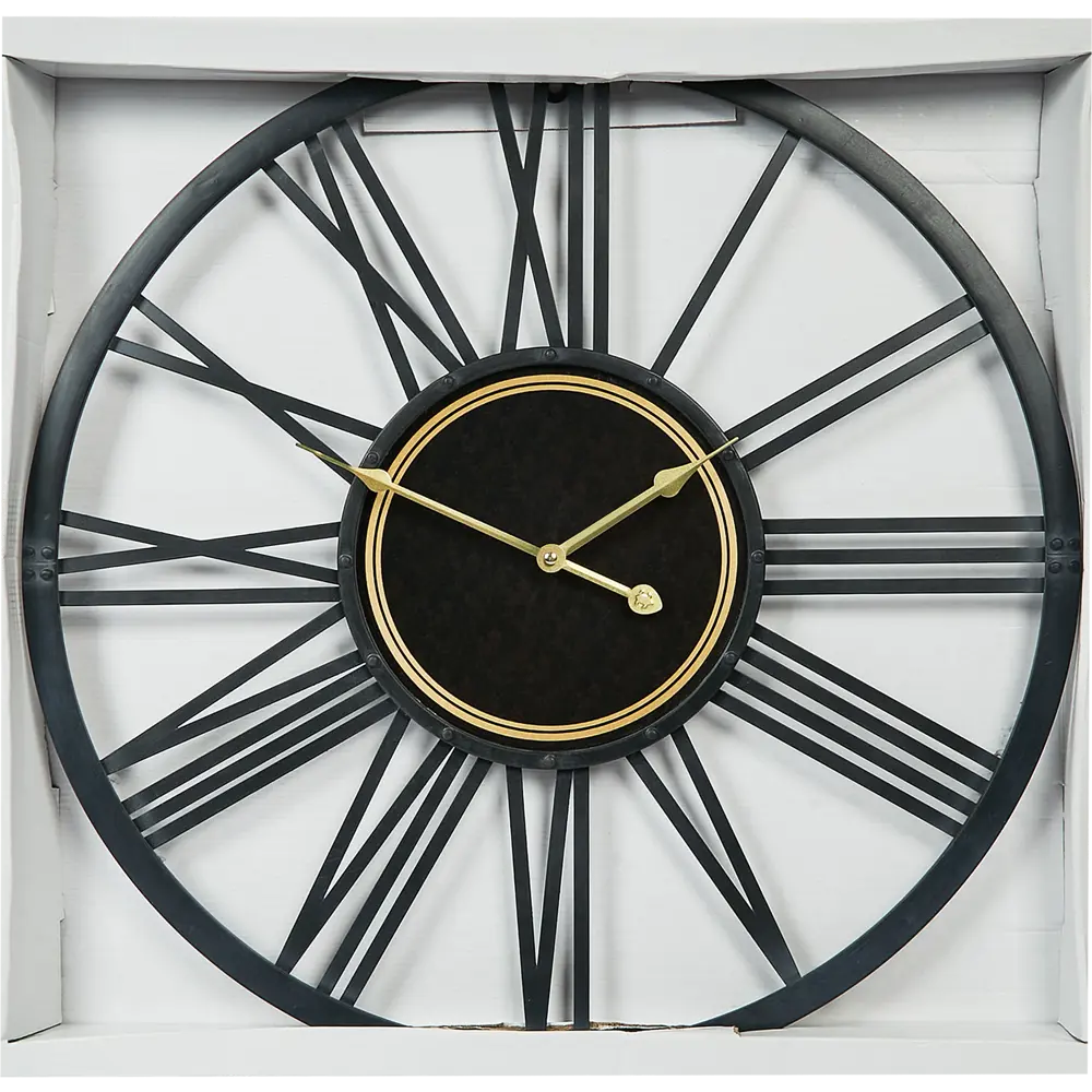 Часы настенные Dream River EA1131 круглые металл цвет черный бесшумные ø60 Осень STLM-2100162 - Вид №4