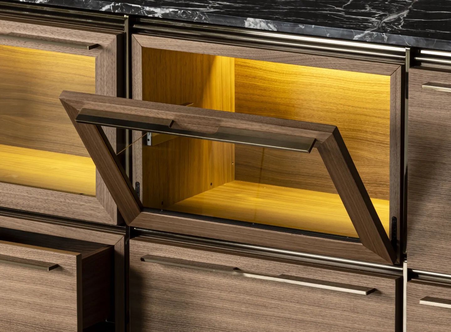 Деревянный шкаф с откидными дверями Mobi MOBIBEES ARCH-00028550 - Вид №3