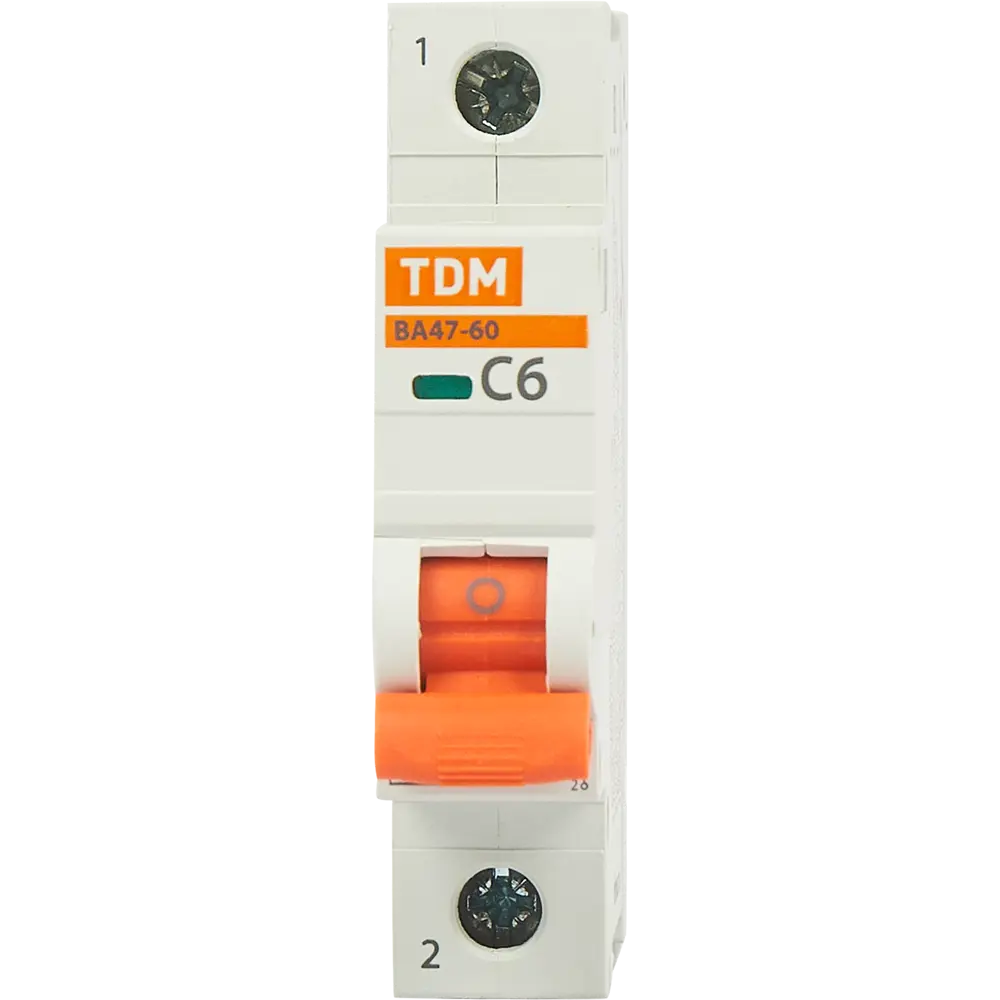 84399499 Автоматический выключатель TDM Electric ВА47-60 1P C6 А 6 кА SQ0223-0073 STLM-0049272  - Вид №1