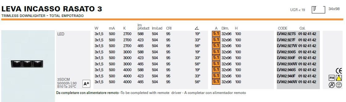 Несколько светодиодных утопленных прожекторов Lucifero's LEVA ARCH-00045805 - Вид №8