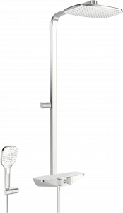 Oras 7592U-11 Смеситель с верхним душем rain shower, 6 V 7592U-11 Esteta Wellfit Хром/Белый