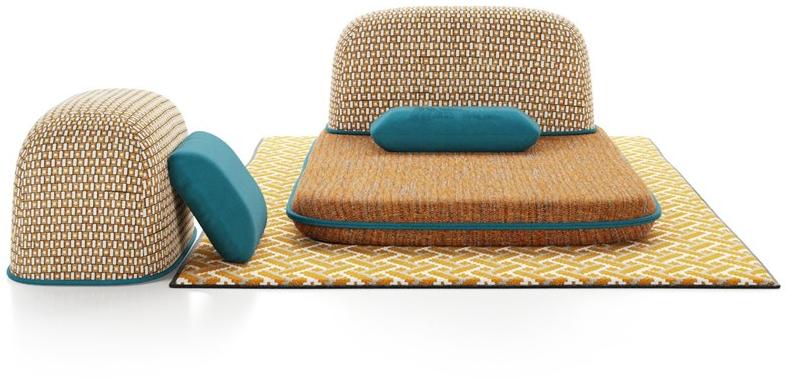 Liu Jo Living Collection Мягкая кушетка из ткани Ceci est un caillou Cll - Вид №10