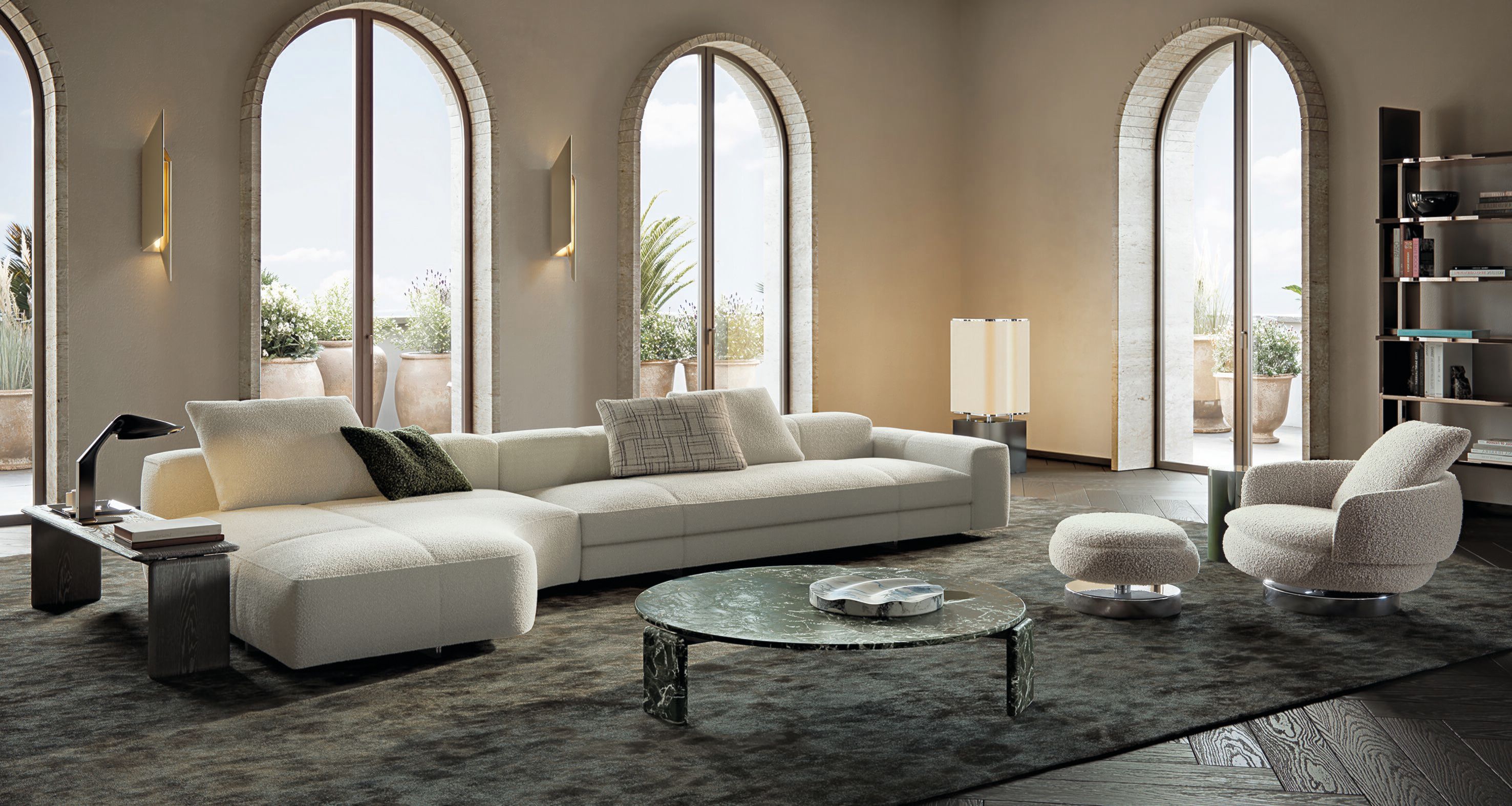 Модульный тканевый диван Minotti Yves ARCH-00127940 - Вид №17