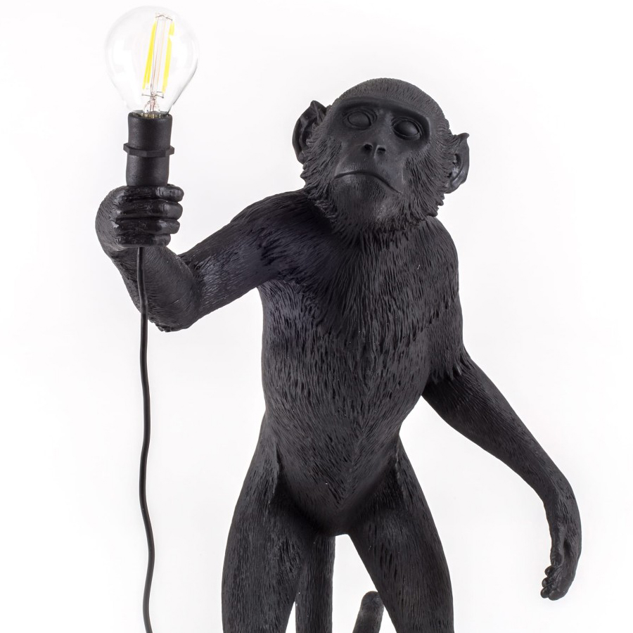 Светильник Monkey Lamp Standing, черный Seletti 14920 - Вид №3
