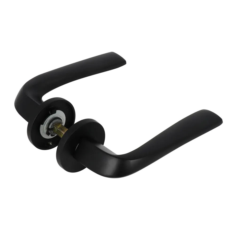 Дверные ручки EDSON EDS-81B-R2 черные для межкомнатных дверей 85170363 STLM-0059381
