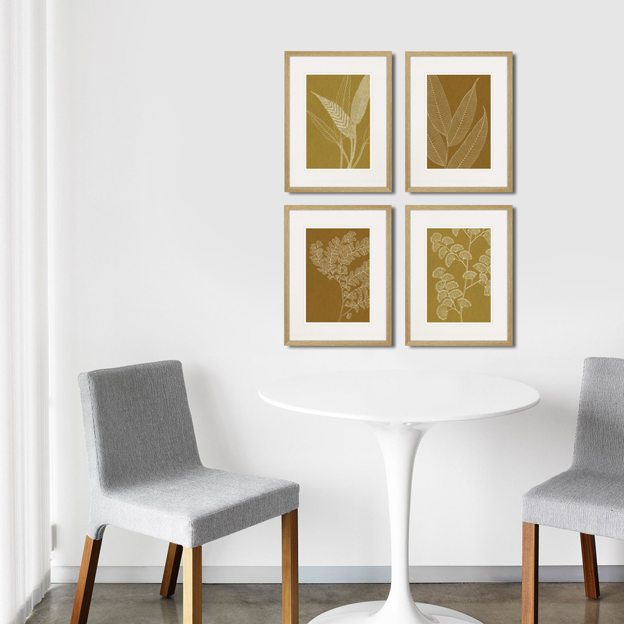 Картина 42х32 см The Fern Collection №16 КАРТИНЫ В КВАРТИРУ  00-3894677 Коричневый  - Вид №2