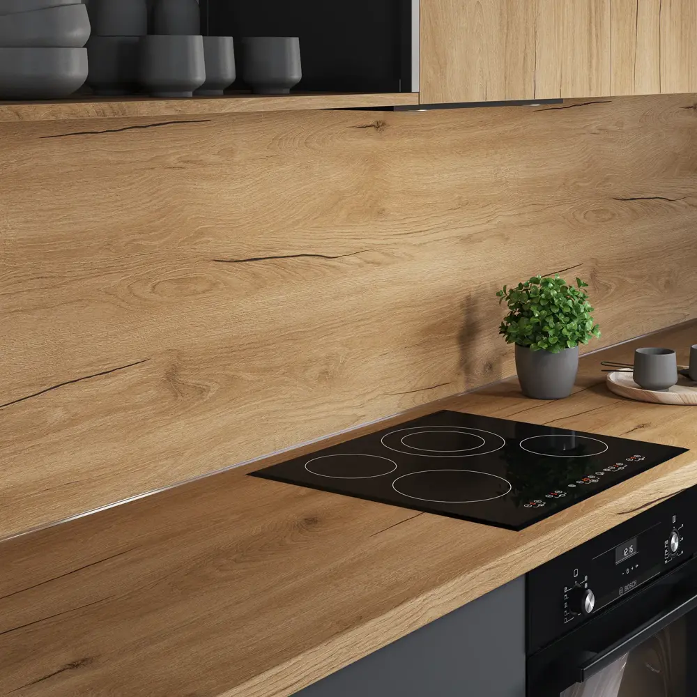 Столешница KONSENSA Верея 60x120x3.8 см ДСП цвет коричневый 89452036 STLM-2094989 ДСП Постформинг - Вид №6