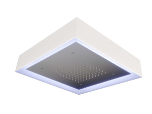 Квадратная душевая головка из нержавеющей стали с освещением