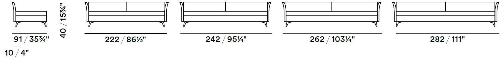 JESSE 4-х местный тканевый диван Ives sun-id-1462150 - Вид №1