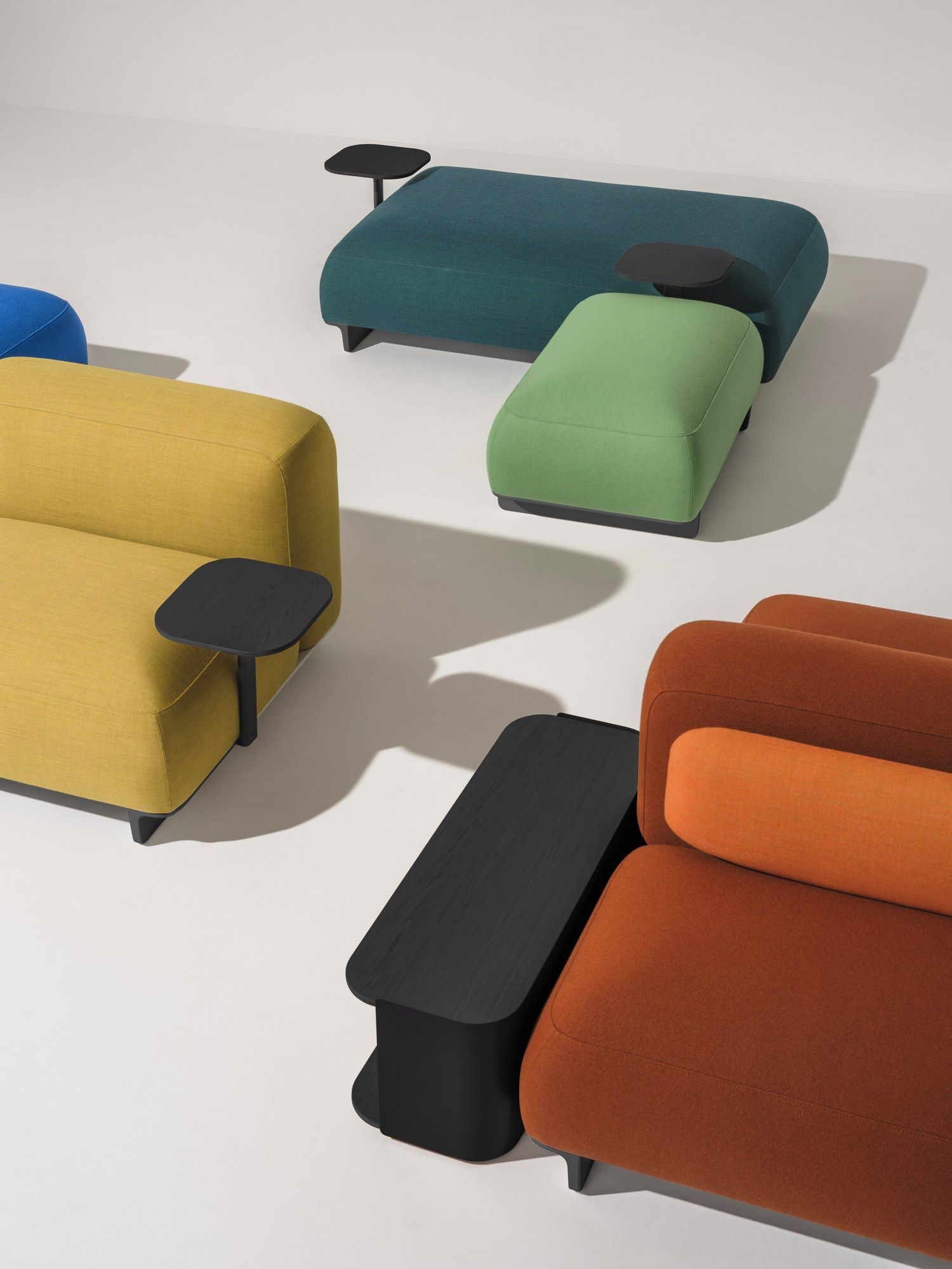 Модульный квадратный пуф из ткани Arper Ralik ARCH-00048220 - Вид №2