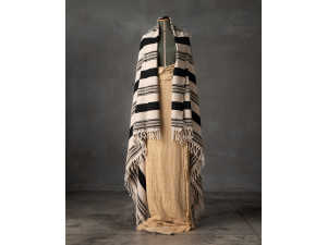 Хлопок и шерсть плед