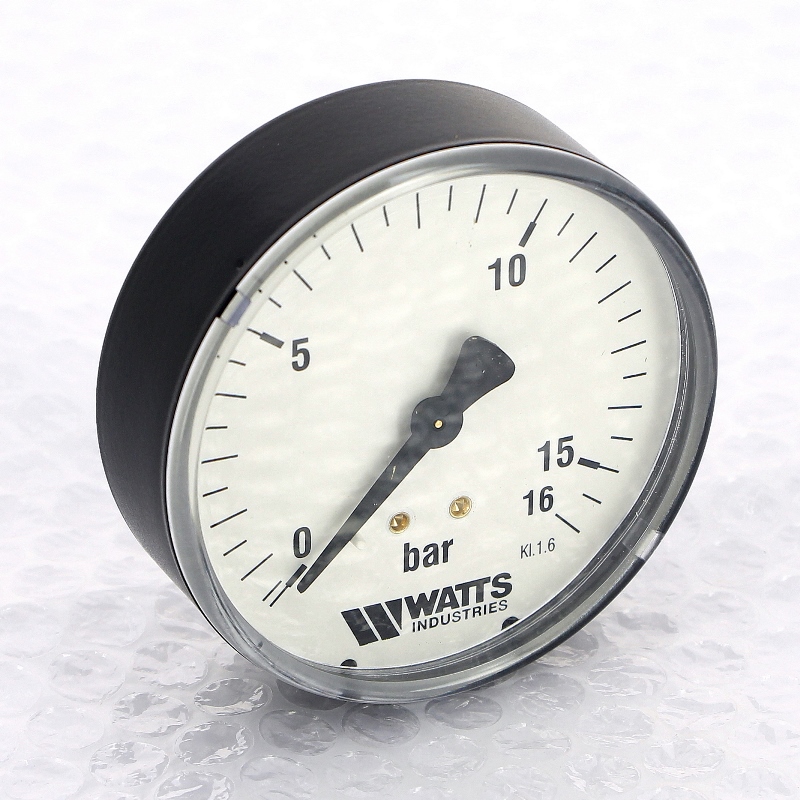 Манометр аксиальный F+R100 1/4" 80 мм WATTS Ind 16 бар 10008029 - Вид №1