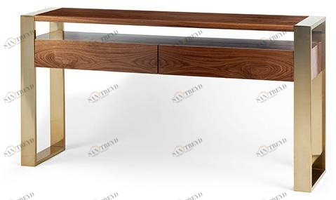 Mambo Unlimited Ideas Прямоугольная консоль из ореха sun-id-1389260