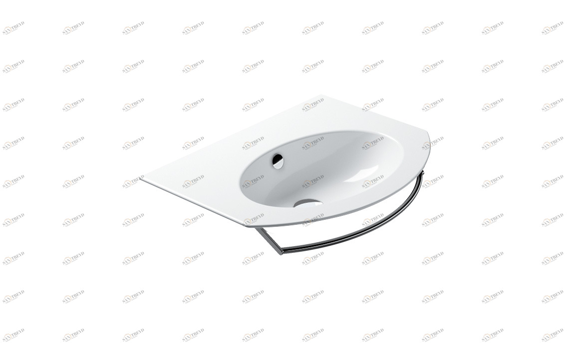 162VL00 Подвесная раковина настенная овальная CERAMICA CATALANO Velis белая