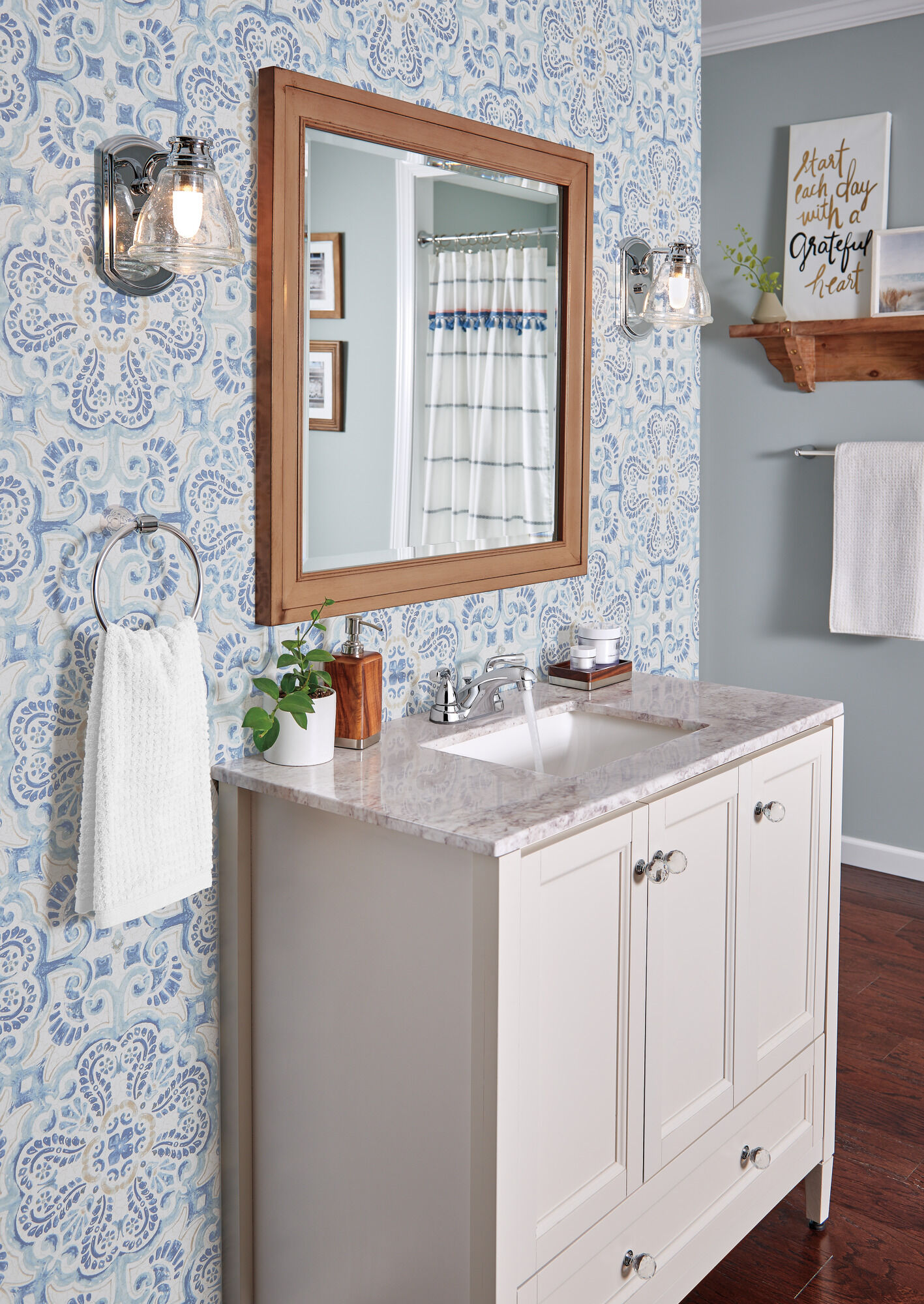 B2511LF-PPU-ECO Смеситель для ванной комнаты с двумя ручками Delta Faucet Foundations Хром  - Вид №4