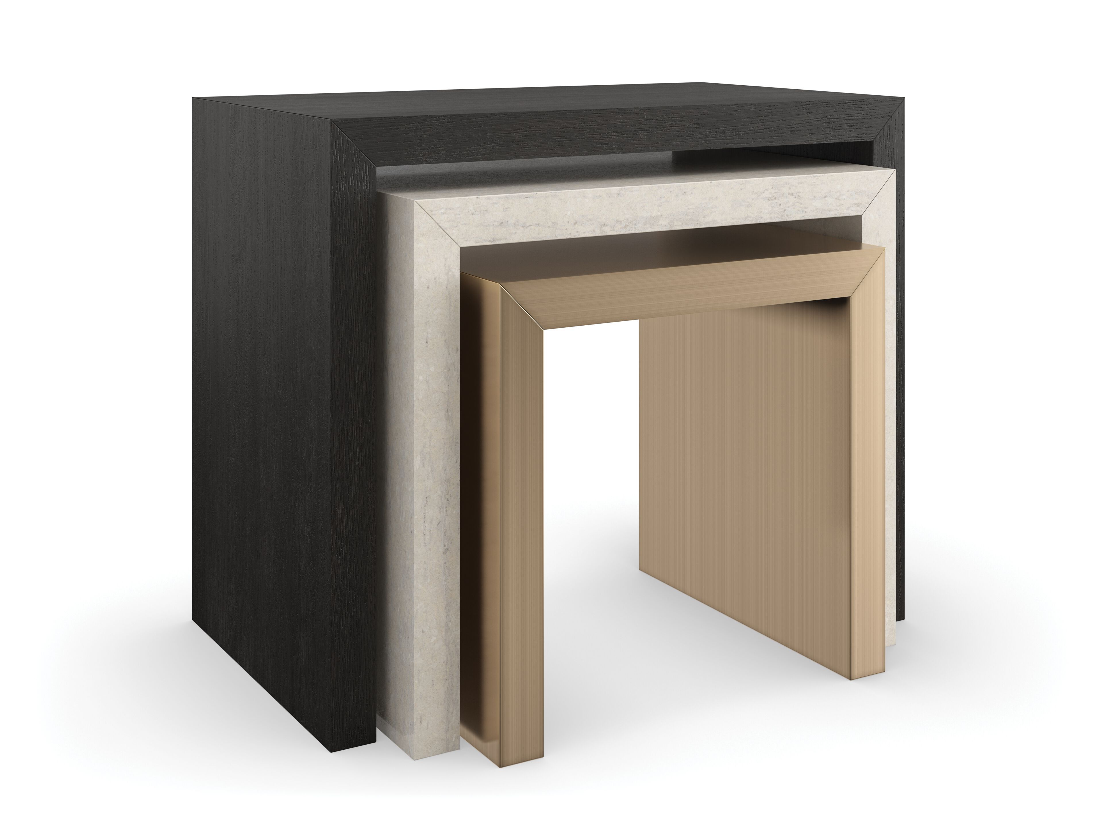 Деревянный прямоугольный штабелируемый журнальный столик Caracole CONTRAST ARCH-00004928