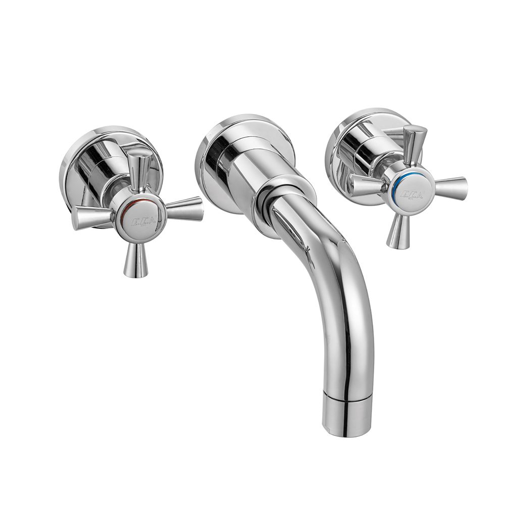 102106029st  Смеситель для раковины с аппликацией Quadrille - экономия воды Eca  - Вид №1