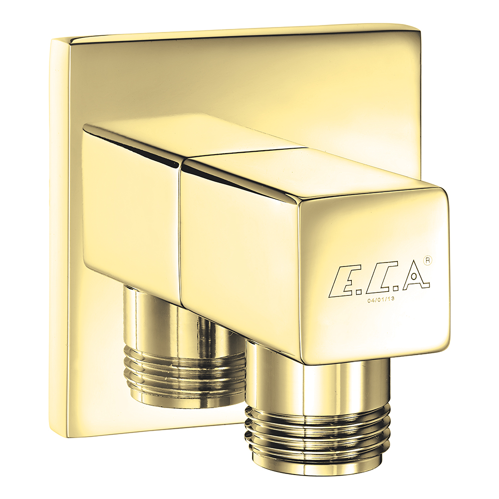 102826388  Элегантный кронштейн для душа - золотой вид Eca 