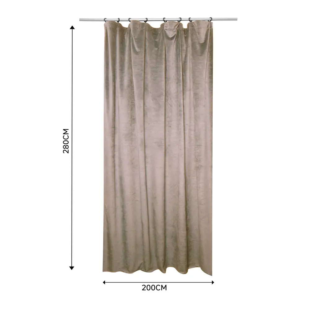 Штора на ленте Inspire Benisa 200x280 см цвет бежевый 89343152 STLM-2123109  - Вид №2