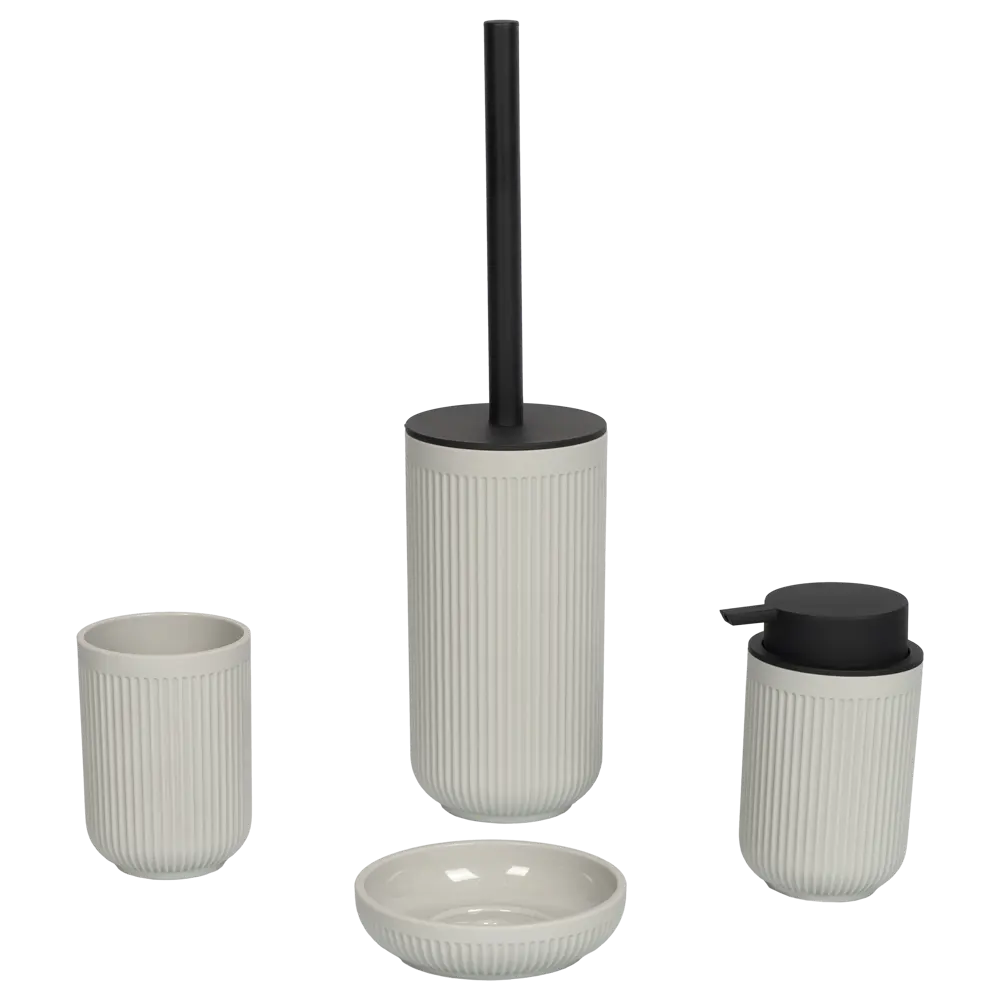 Мыльница SWENSA Noor для ванной комнаты в сером цвете 89380223 STLM-1323992 - Вид №1