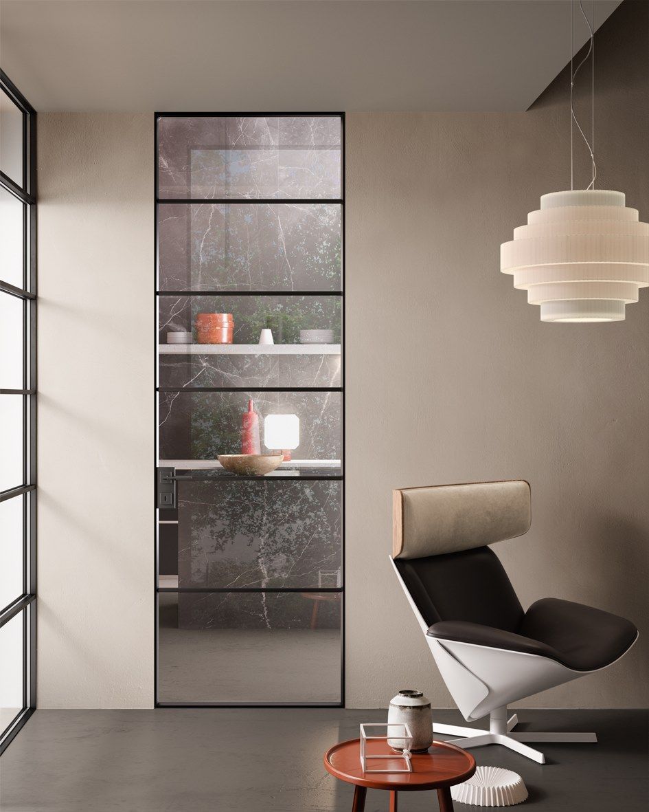 Стеклянная дверь промышленного стиля GIDEA G-Like ARCH-00045614 - Вид №3