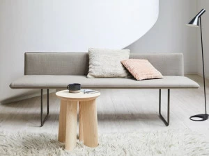 more Скамья из ткани со спинкой Blow