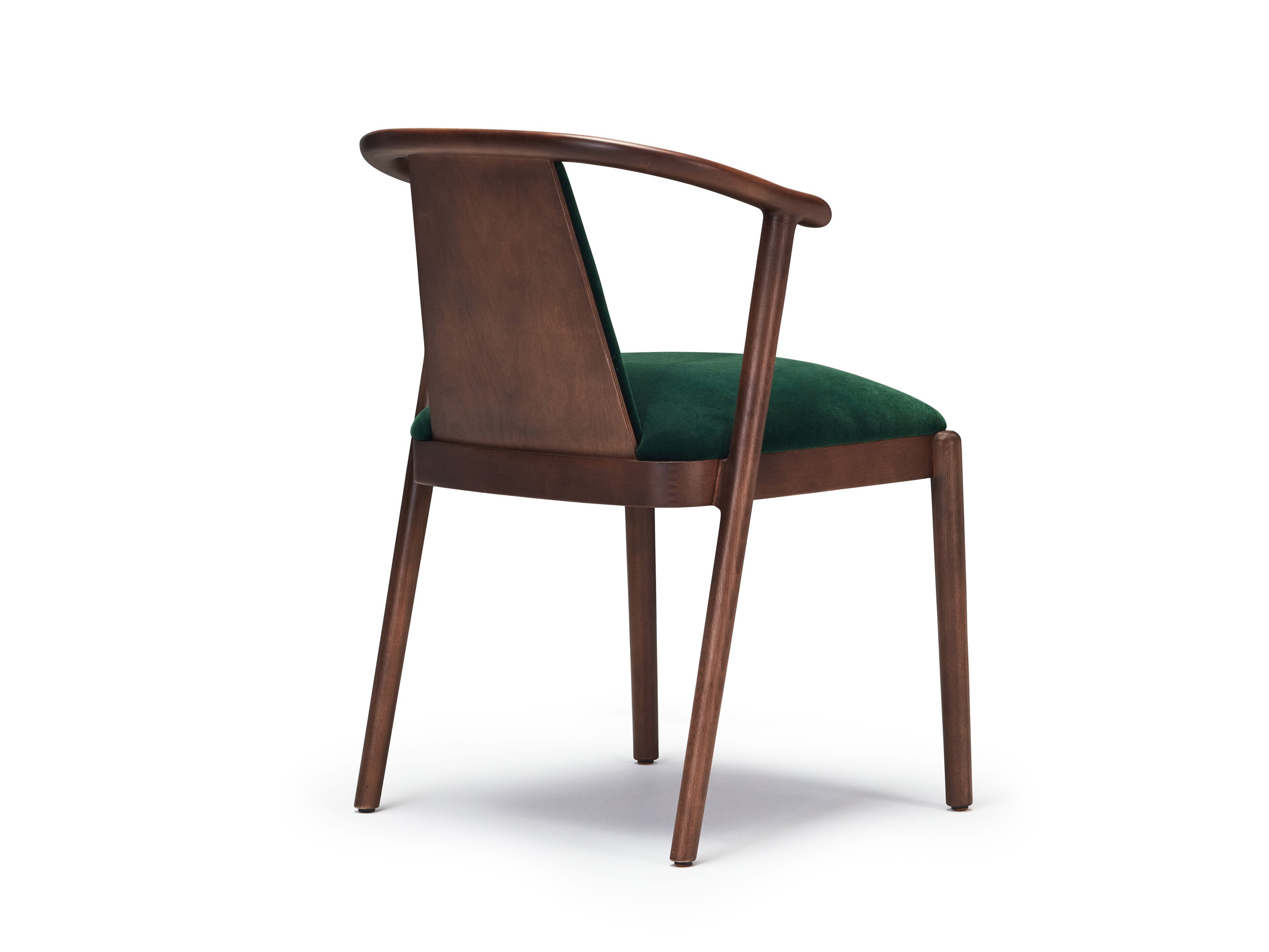 Стул из бархата и ясеня Papell Design гостиница ARCH-00010129 - Вид №1