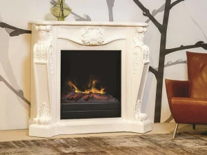 BRITISH FIRES Реконструированный каменный электрокамин в стиле Людовика xiv без вентиляционного отверстия