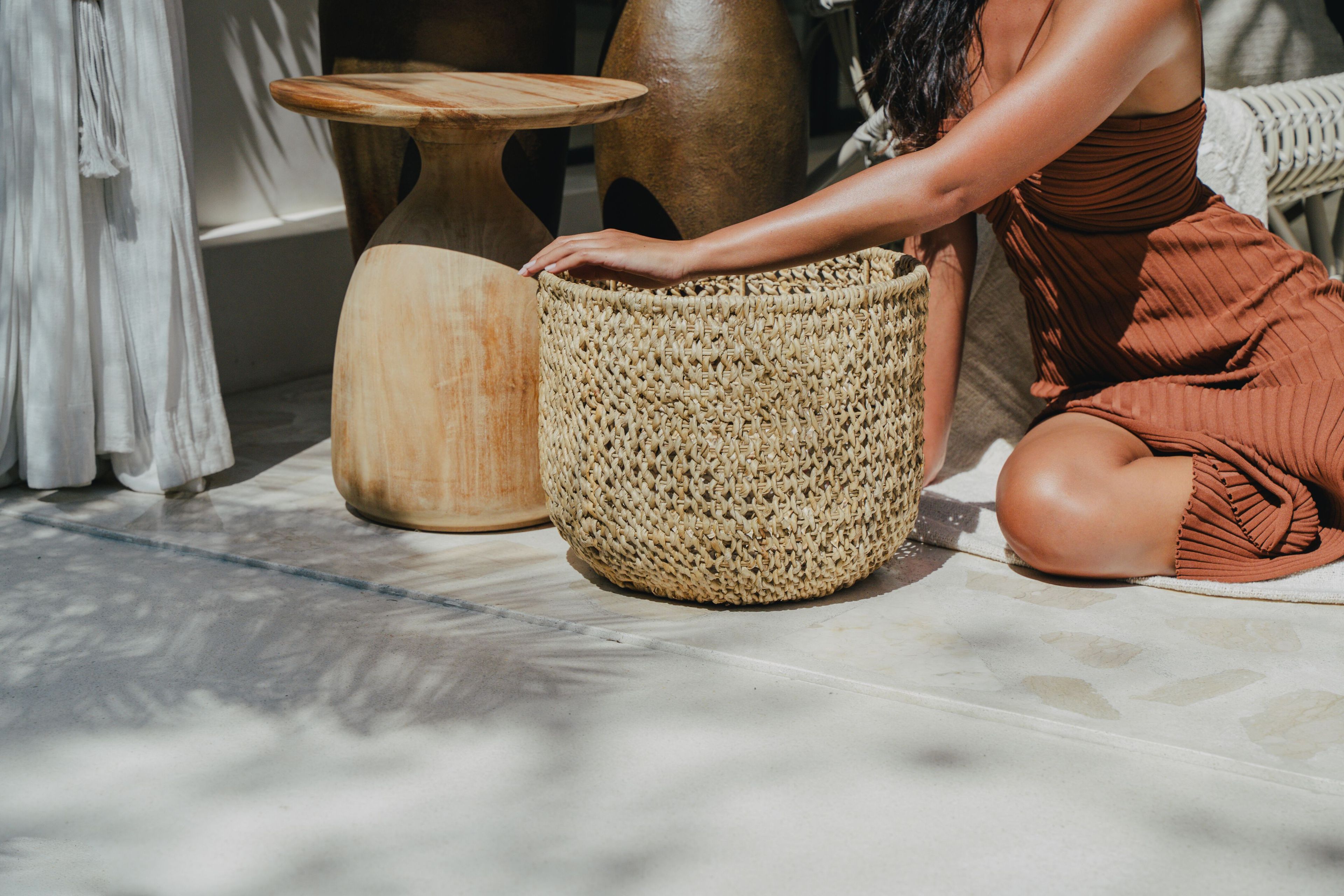 Круглый журнальный столик из массива дерева cbdesign кегли ARCH-00116571 - Вид №1