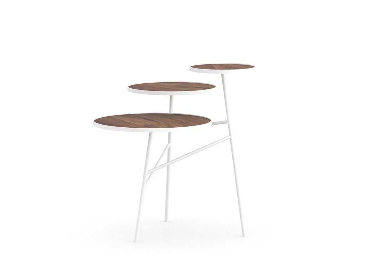 Металлический журнальный столик и столешница из массива дерева Air Division ARCH-00132693