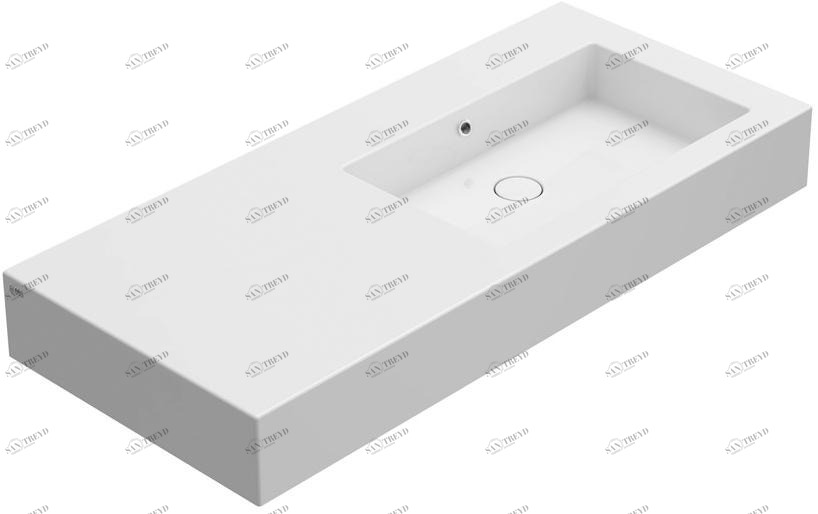 Подвесная раковина настенная овальная Ceramica Globo INCANTHO белая sun-id-1513166