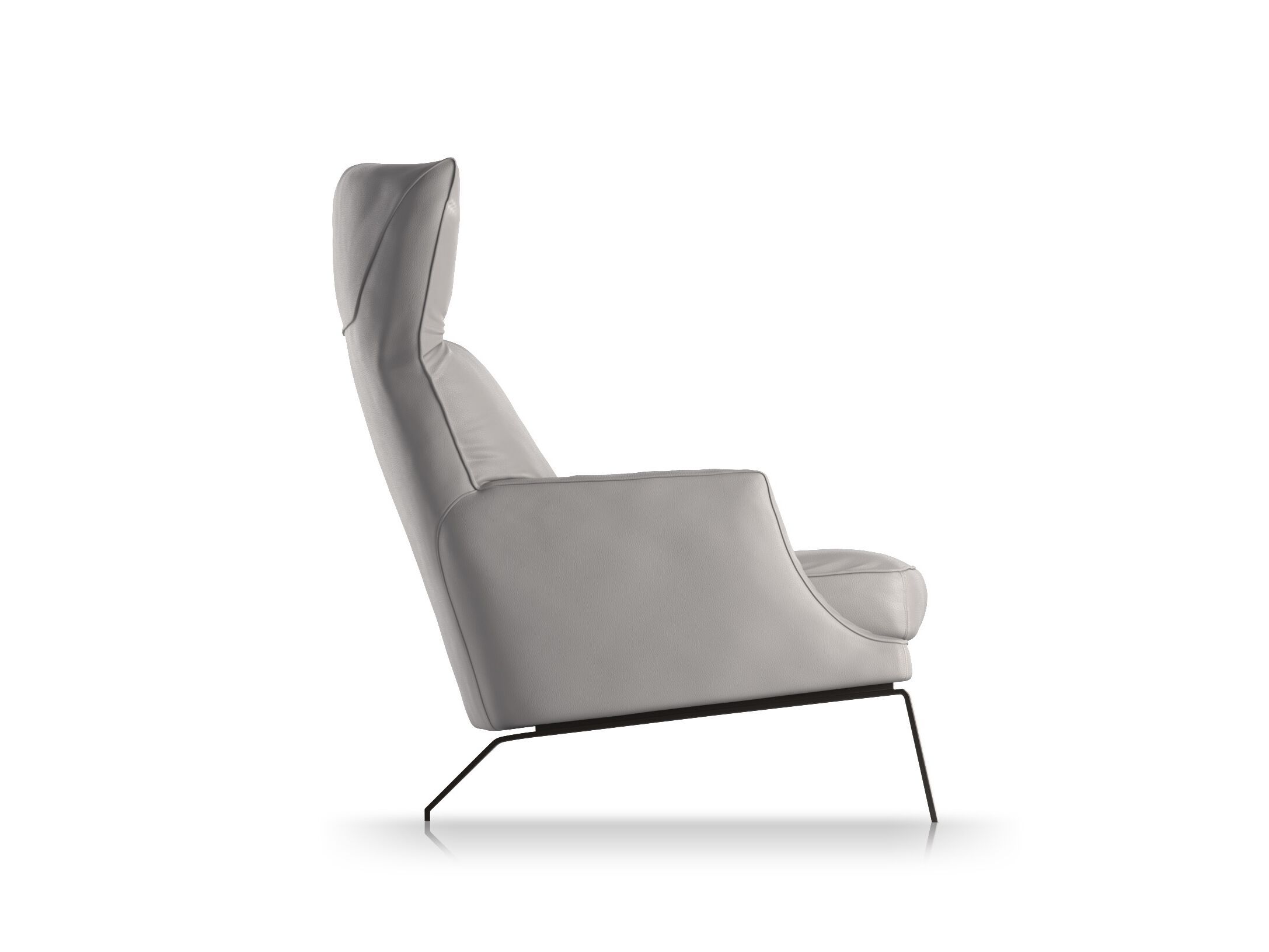 Кожаное кресло с подлокотниками с высокой спинкой Natuzzi Italia Clemmie ARCH-00108745 - Вид №2