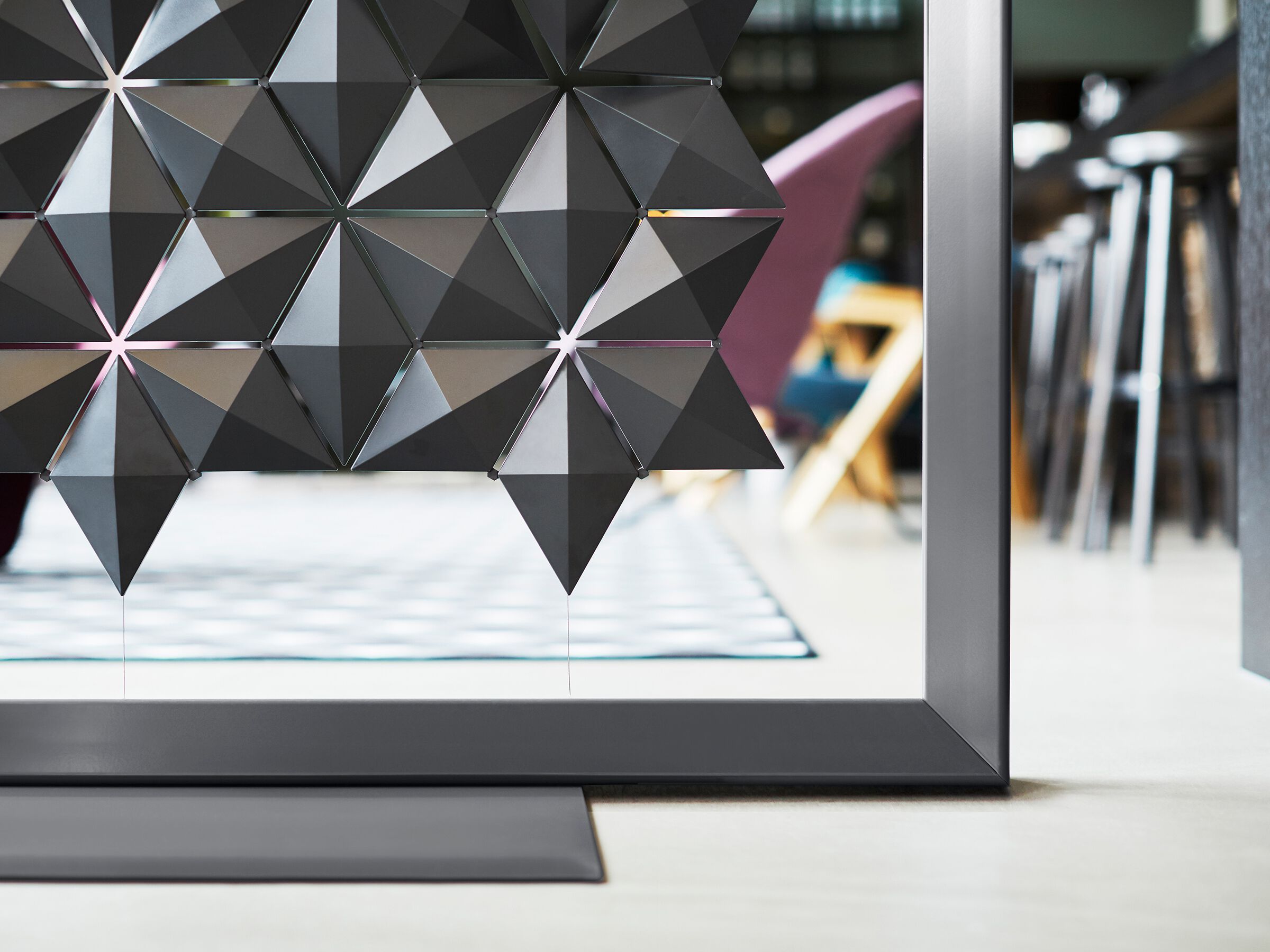 Отдельно стоящая перегородка bloomming FACET 136x220cm in grafite ARCH-00070957 - Вид №3