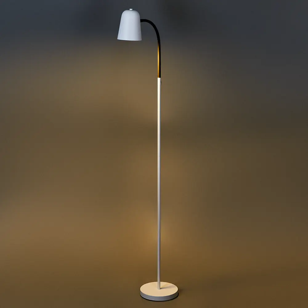 Торшер Camelion KD-434F C01 в стиле минимализм с бежево-черным дизайном 89387938 STLM-1414289