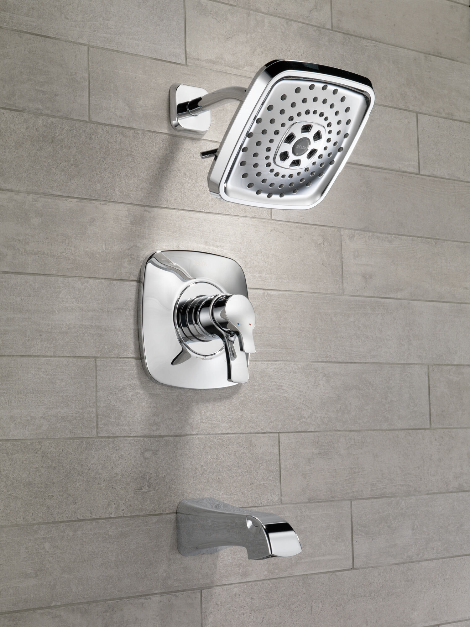 T17452-SS Monitor® 17 Series H2Okinetic® для ванны и душа Delta Faucet Tesla Нержавеющая сталь - Вид №2