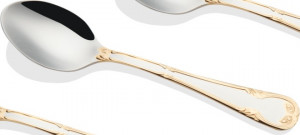 10630152 Belo Inox Набор чайных ложек Belo Inox "Империя", 6шт, частичная позолота, п/к Сталь нержавеющая