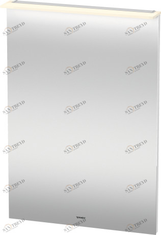 XL749201818 Зеркало с подсветкой X-Large #XL7492 600 x 36/105 мм Белый матовый, декор Duravit