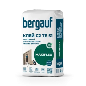 Клей для плитки Bergauf Maxiflex для тяжелых плит любого формата, 25 кг