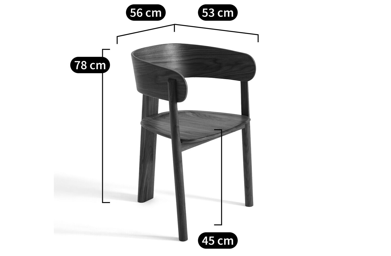 Дубовый стул с подлокотниками AMPM Marais ARCH-00024018 - Вид №9