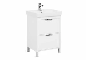 Тумба под раковину Aquanet Гретта 60 New белый (2 ящика)