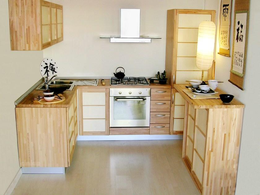 Cinius Кухня на заказ из дерева без ручек sun-id-1446634 - Вид №1