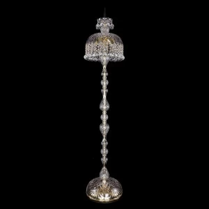 Торшер хрустальный на 5 ламп 150х30 см золотой Bohemia Ivele 5877/30-150/G/Balls BOHEMIA IVELE ЭЛИТНЫЕ 00-3889420 Золото;прозрачный