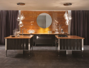 Подвесной светильник из дутого стекла