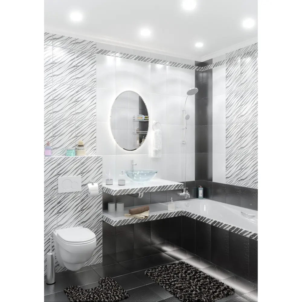 Плитка напольная Golden Tile «Кайман» 30х30 см 1.35 м2 цвет чёрный 13198220 STLM-2055055 - Вид №4